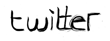 Twitter logo blog crayon