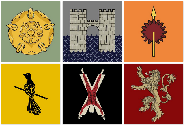 Blason GoT Game of Thrones Banners